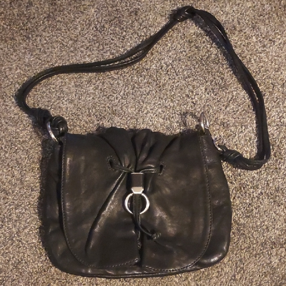 Cole Haan Black Leather Crossbody Bag